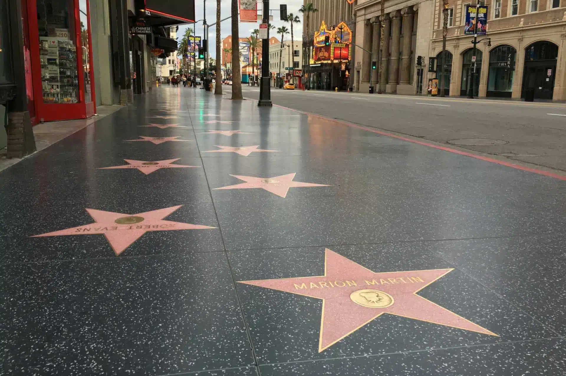 Hollywood walk of fame