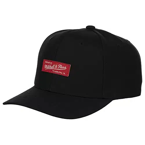 Mitchell & Ness Branded Box Logo Adjustable Snapback Cap blk