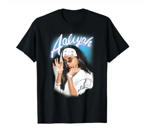 Aaliyah Airbrush Bandana Photo T Shirt