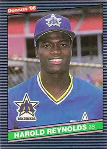 Donruss #Harold Reynolds RC Rookie Card Seattle Mariners Official MLB Baseball Trading Card in Raw (EX MT or Better) Condition