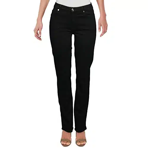 For All Mankind womens For All Mankind Jeans Kimmie Straight Leg Pant, Bairblack,