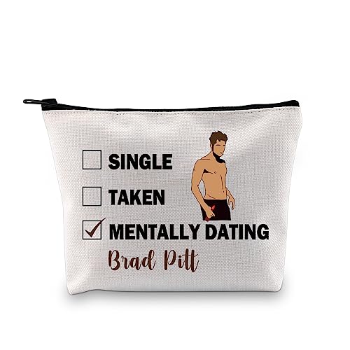 GTUP BradÂ P Inspired Gift Dating BradÂ P Makeup Bag BradÂ P Fan Cosmetic Bag BradÂ Pitt Merch (Dating BradÂ P MB)