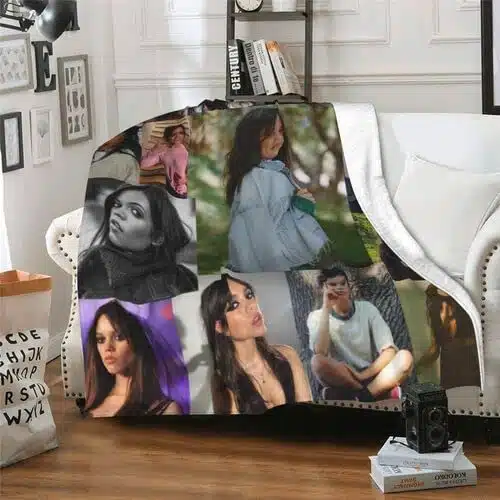 Jenna Ortega Blanket Soft Flannel Throw Blankets Bedding Room Decor Blanket for Bed Sofa All Season x