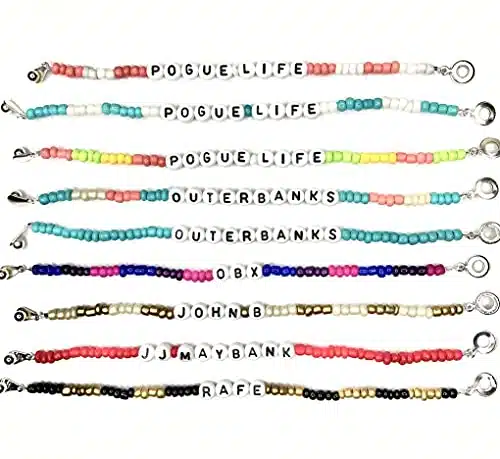 OUTER BANKS Bracelet CUTE Seed Beads   OBX   Select Size & Choose your favorite! OuterBanks Inspired Bracelets or Anklet   Pogue Life (to ) JJ Maybank  John B  PL  Pogue Life  Rafe