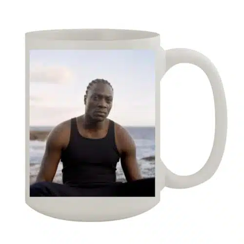 Shamrock Solutions Adewale Akinnuoye Agbaje   oz White Ceramic Coffee Mug SRS #PDI