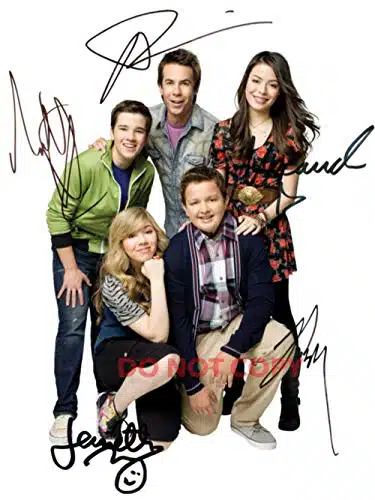 iCarly TV Show Miranda Cosgrove CAST reprint signed xphoto #RP Nick i Carly