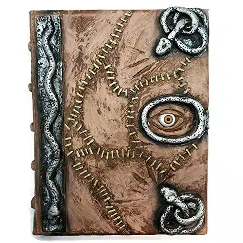 Damian Black Hocus Pocus book of spells prop   spellbook halloween decoration latex necronomicon costume notebook journal (Full Book with Pages)