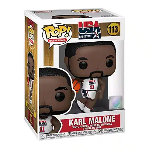 POP Team USA   Karl Malone (White) Vinyl Figure