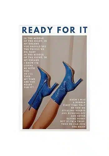 Ready For It Poster Reputation album Lyric Poster, Taylor Music Canvas Wall Art for Room Aesthetic Prints for Teens, Girls Room Decor (xinch, unframed)