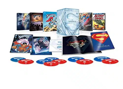 Superman Film Col I, II, II Donner Cut, III, IV (Amazon  K Ultra HD + Blu ray + Digital  Steelbook Library Case Collection) [K UHD]