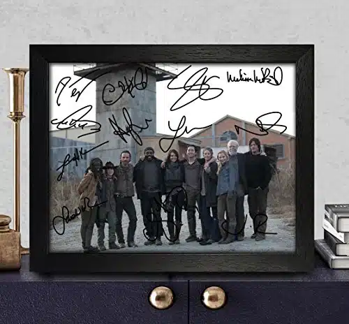 The Walking Dead Signed Autographed Photo XReprint Rp Pp   Norman Reedus [Daryl Dixon], Andrew Lincoln [Rick Grimes], Steven Yeun [Glenn Rhee], Danai Gurira [Michonne], Melissa Mcbride [Carol Pel