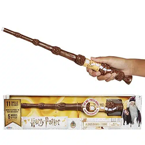 Harry Potter, Albus Dumbledore's Wizard Training Wand   SPELLS To Cast! Official Toy Wand with Lights & Sounds  Wand & Lord Voldemort Wand Also Available