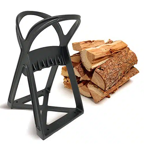 KABIN Kindle Quick Log Splitter   Manual Splitting Tool   Steel Wedge Point Splits Firewood Like A Boss Safely & Easily