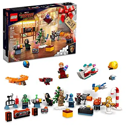 LEGO Marvel Studios Guardians of The Galaxy Advent Calendar Building Toy Set and Minifigures for Kids, Boys and Girls, Ages + (Pieces)