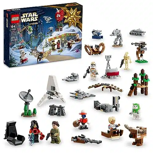 LEGO Star Wars Advent Calendar Christmas Holiday Countdown Gift Idea with Star Wars Characters and ini Building Toys, Discover New Experiences and Daily Collectible Surprises