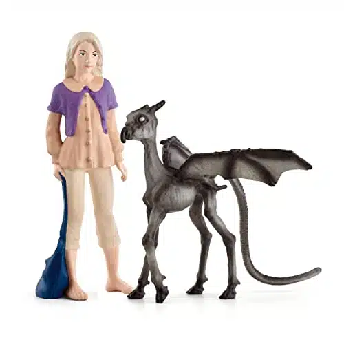 Schleich Wizarding World of Harry Potter Piece Set with Luna Lovegood & Baby Thestral Collectible Figurines for Kids Ages +