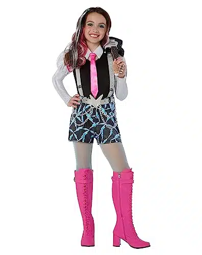 Spirit Halloween Monster High Kids Frankie Stein Costume   L  Officially Licensed  Monster High Outfit