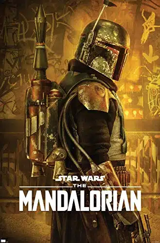 Trends International Star Wars The Mandalorian Season Boba Fett One Sheet Wall Poster, in x in, Premium Unframed Version