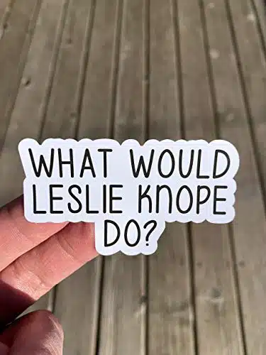 What Would Leslie Knope Do Sticker, Laptop Sticker, Water Bottle Sticker, Phone Sticker, Window Sticker, Leslie Knope Sticker, Funny Sticker, TV Show Sticker