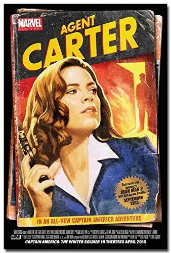 makeuseof Hayley Atwell Agent Carter TV Series Art Silk Poster Print x