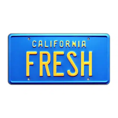 Celebrity Machines Fresh Prince of Bel Air  Fresh  Metal Stamped License Plate