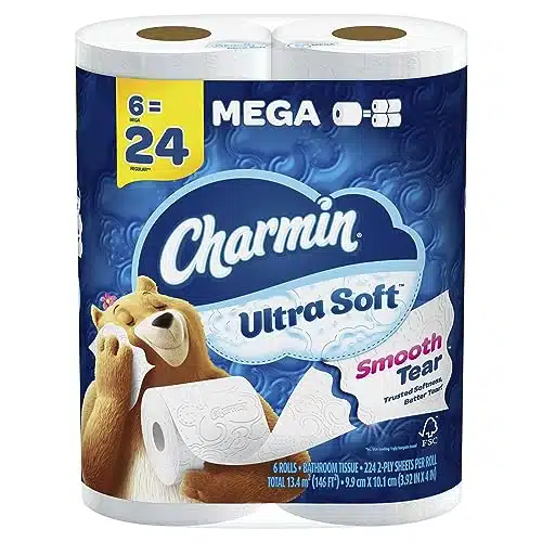 Charmin Ultra Soft Toilet Paper ega Rolls = Regular Rolls