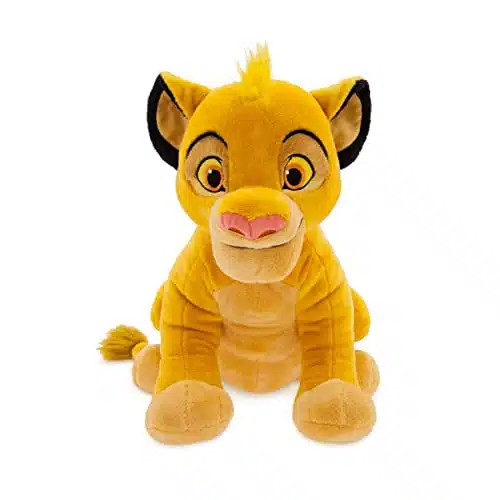 Disney Store Official Simba Plush, The Lion King, Medium Inches, Iconic Cuddly Toy Character with Embroidered Eyes and Soft Plush Features, Suitable for All Ages +