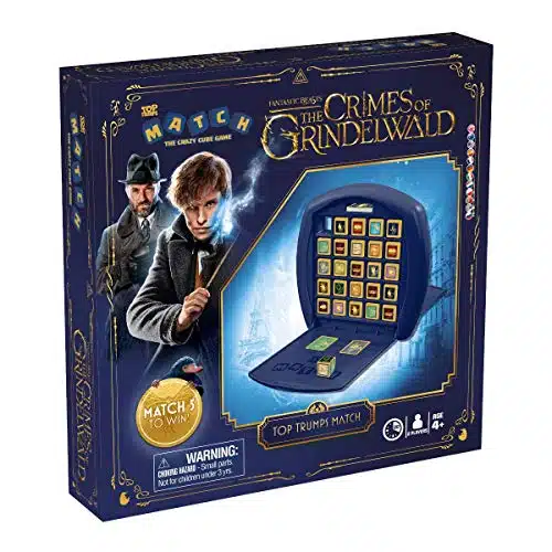 Fantastic Beasts The Crimes of Grindelwald Top Trumps Match Board Game Multilingual Edition, Play with Niffler, Newt and Scamander, family game for ages and up