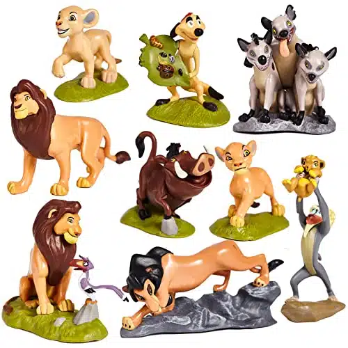 HOTPLACY Pcs Lion King Toys, inches Lion King Figures, The Lion King Figurines Cake Topper Christmas Birthday Gift for Kids