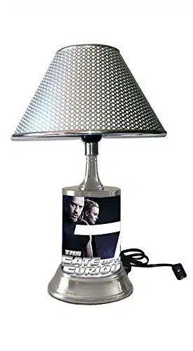 JS The Fate of The Furious Lamp with Shade, The Fast and The Furious