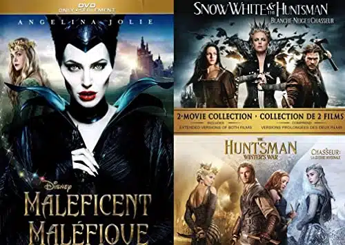 Maleficent  Snow White & The Huntsman  The Huntsman Winters War [DVD Pack]