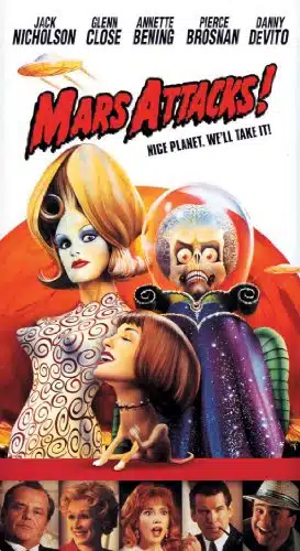 Mars Attacks Movie Poster (x Inches   cm x cm) () Style C  (Jack Nicholson)(Glenn Close)(Martin Short)(Pierce Brosnan)(Lukas Haas)(Sarah Jessica Parker)