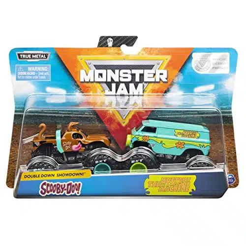 Monster Jam, Official Scooby Doo vs. Mysterty Machine Die Cast Monster Trucks, Scale, Pack