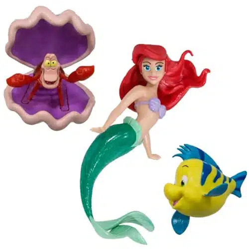 SwimWays Little Mermaid Disney Dive Characters Kids Pool Toy  Princess Ariel, Flounder, and Sebastian, Bath Toys and Pool Party Supplies