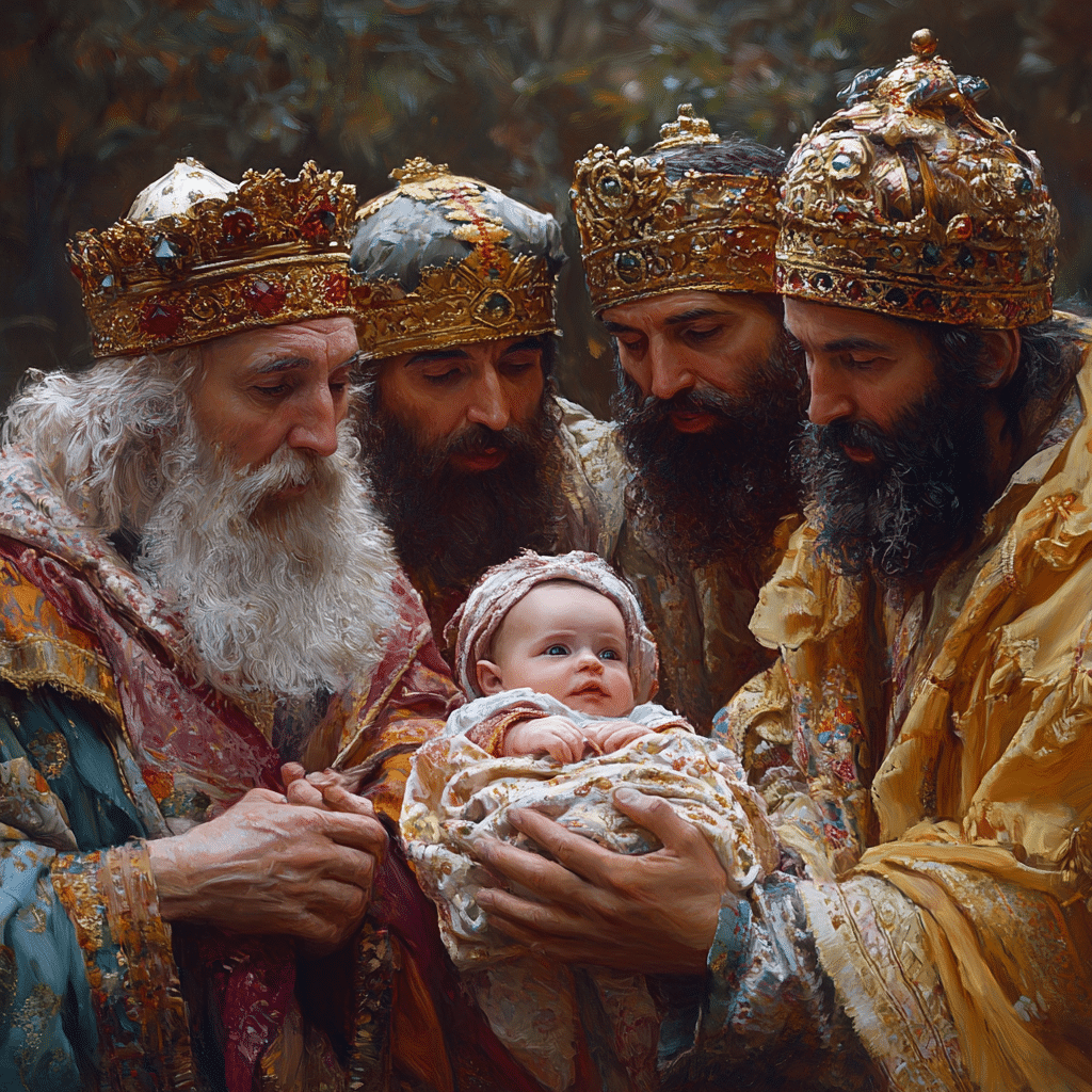 three wise men and a baby